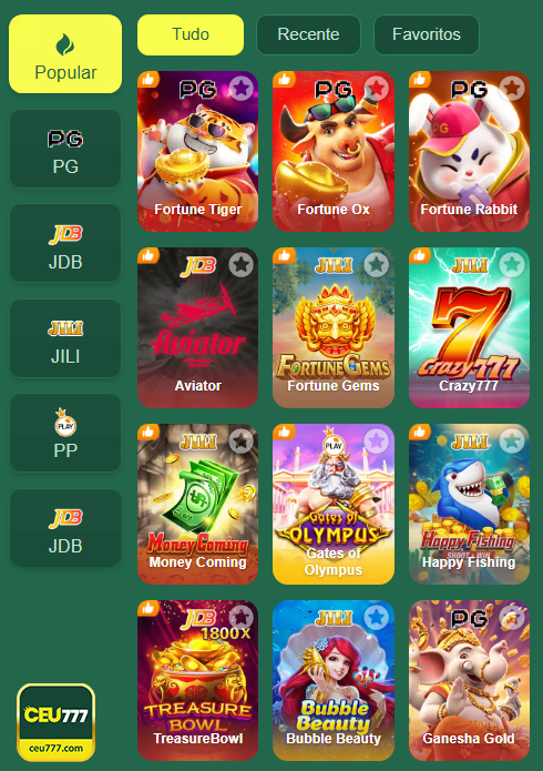 Jogos Certificados ceu777.com